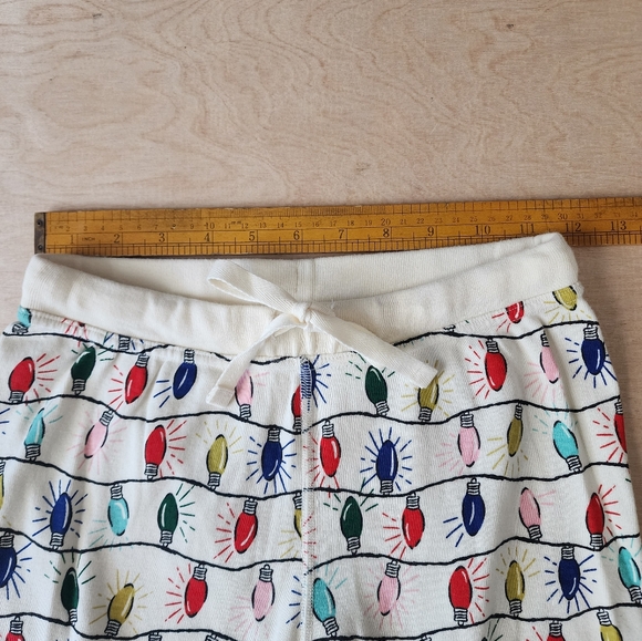 Hanna Andersson Bright Bulbs Unisex Long John Jogger Pajama Set Adult XS - Picture 7 of 11